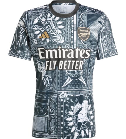 23/24 Arsenal Black Edition Pre-Match Jersey